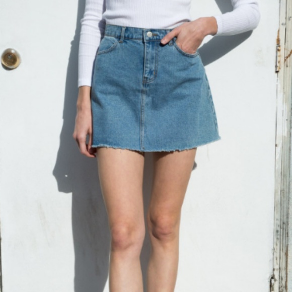 Brandy Melville Dresses & Skirts - Brandy Melville Juliette Denim Miniskirt